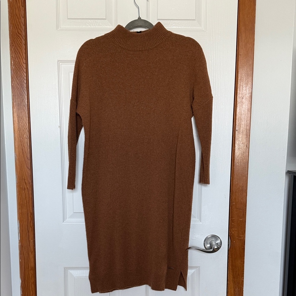 Joules Brown Long Sleeve Dress